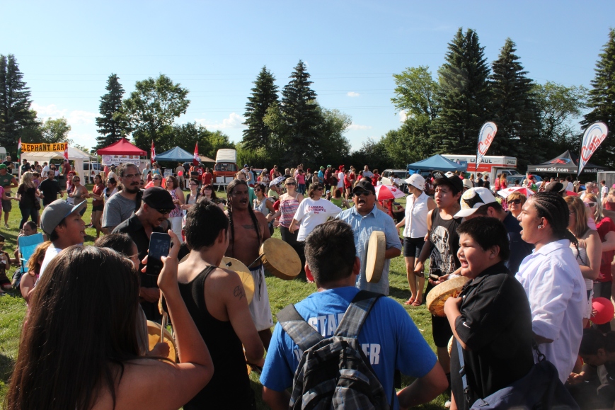 Canada Day: Idle No More Round-dance in Saskatoon